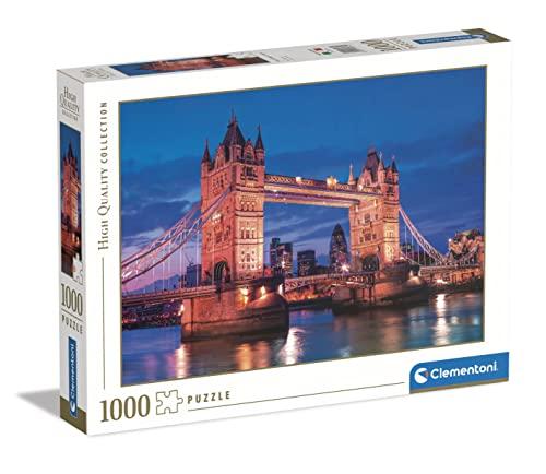 Clementoni - 39674 Collection - Tower Bridge At Night - 1000 pezzi - Made in Italy