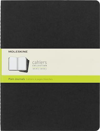 Moleskine Cahier Extra Large Blanko Schwarz - Set da 3