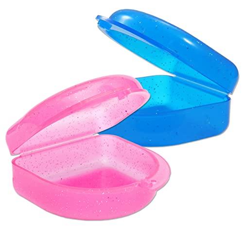 Set di 2 Custodie Portaparatutto Orto - Glitter Blu e Rosa