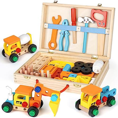 Vanplay Cassetta Attrezzi Bambini in Legno (53 Pezzi)