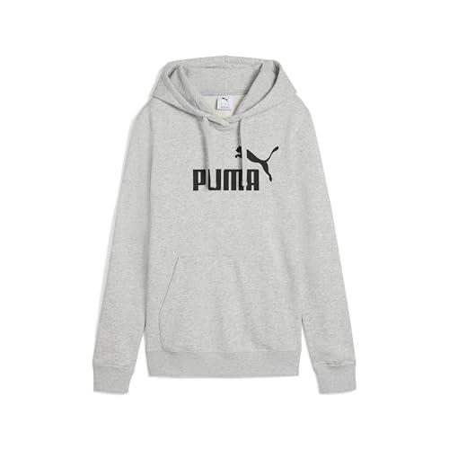 PUMA Ess No. 1 Logo Hoodie TR Felpa con Cappuccio Unisex Adulto Grigio Chiaro