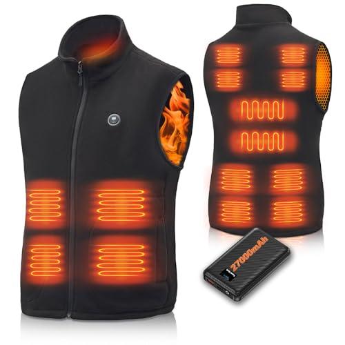 Gilet Riscaldato Uomo/Donna NEEMOSI con Batteria 27000mAh e 14 Zone di Riscaldamento