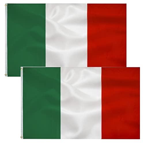 Bandiera Italiana 90 x 150 cm - Set da 2 Pezzi