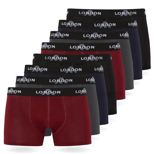 FM London Boxer Uomo in Cotone (Pacchetto da 8)