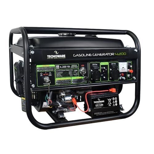 Tecnoware Generatore di Corrente 4200VA Benzina - Avviamento Elettrico/Manuale