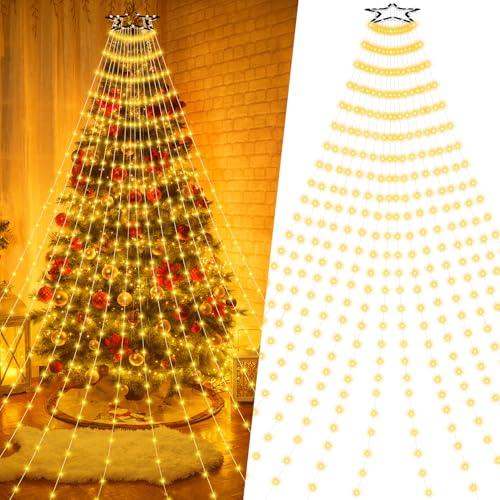 Esvyit Luci Albero di Natale 400 LED Bianco Caldo