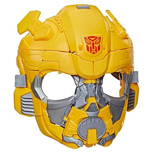 Transformers - Maschera di Bumblebee Convertibile 2 in 1 Ispirata al Film Risveglio, per Bambini e Bambine dai 6 Anni in su, 22,5 cm