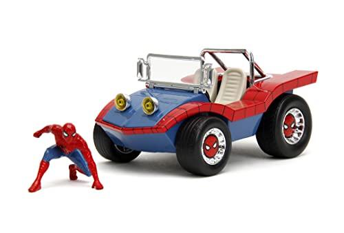 Jada - Spiderman Man Buggy, 1:24, con personaggio Spiderman
