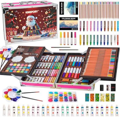 KINSPORY Set per Disegno 139 Pezzi - Valigetta Artistica Completa per Bambini