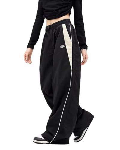 Pantaloni Cargo Donna Y2K Agiyenna - Vita Alta, Gamba Larga, Streetwear