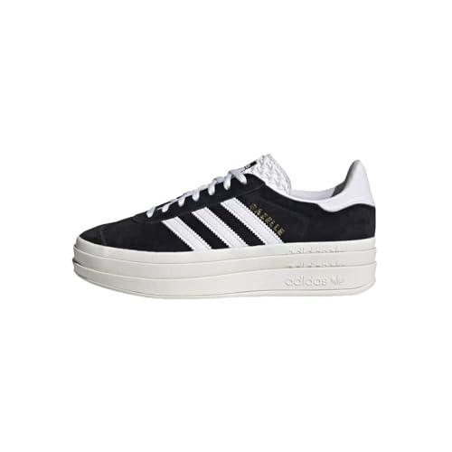 adidas Gazelle Bold W, Sneaker Donna, Core Black Core White Semi Lucid Blue, 39 1/3 EU