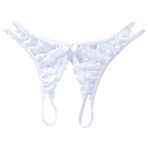 Intimo da Donna 2026: T-String in Pizzo Floreale con Apertura Frontale