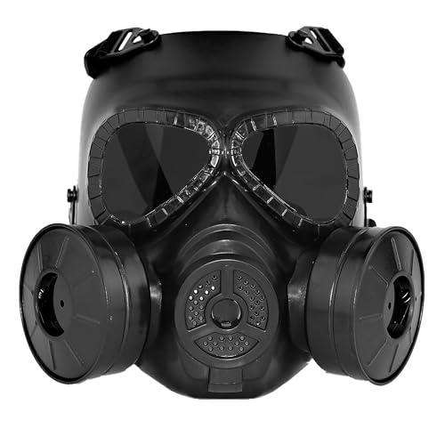 Maschera Tattica Paintball Teschio con Doppia Ventola Turbo