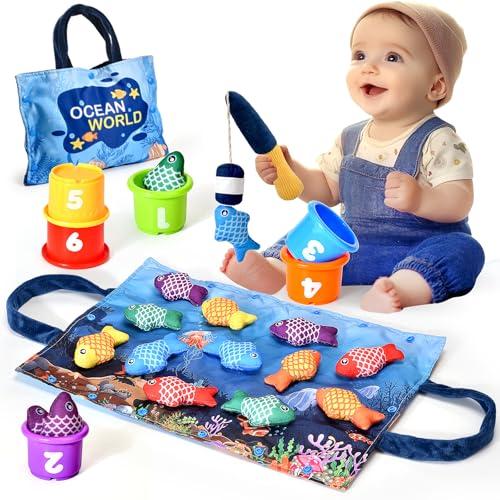 Yitical Giochi Bambini 1-2 Anni: Set Montessori Pesca Interattivo