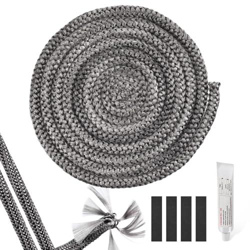 Guarnizione Stufa a Legna, Camino e Pellet - Kit Completo con Colla e Nastro