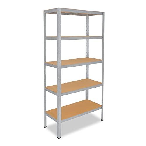 shelfplaza® HOME Scaffale Metallico per Carichi Pesanti 230x110x60cm con 5 Ripiani