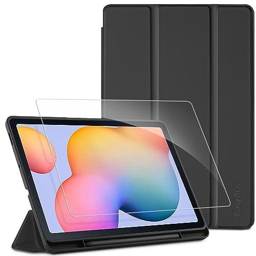 EasyAcc Custodia Cover Compatibile con Samsung Galaxy Tab S6 Lite 10.4 Pollici 2024/2022/2020 SM-P610N/P615N con Vetro Temperato