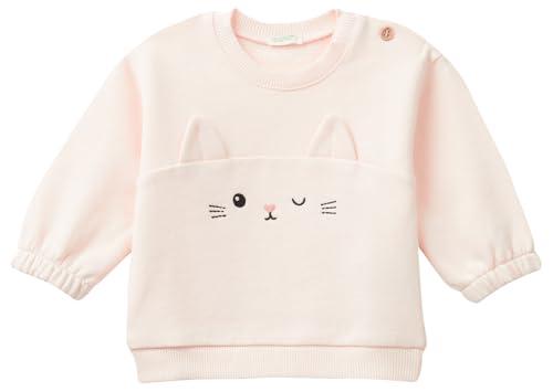 United Colors of Benetton Maglia Girocollo Manica Lunga con Dettagli Animati