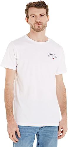 T-Shirt Tommy Hilfiger Uomo Manica Corta Logo Bianco - Taglia S