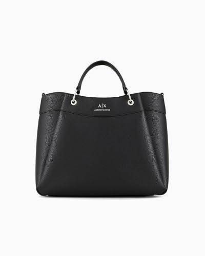 Armani Exchange Borsa Shopping Donna Nera Taglia Unica