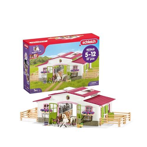 Schleich 42344 Horse Club Maneggio con Cavaliere e Cavalli