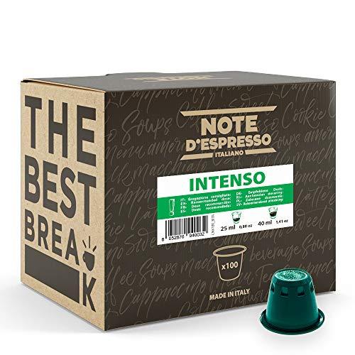 Note D'Espresso Caffè Intenso, Capsule Compatibili Nespresso, 100 Caps