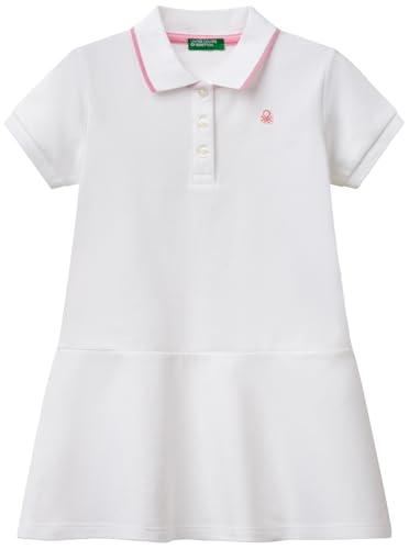 United Colors of Benetton Vestito Piquet Stretch con Dettagli Fluo