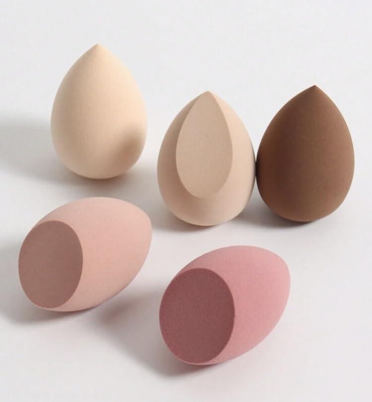 Set 5 Spugnette Trucco Beauty Blender Multicolore