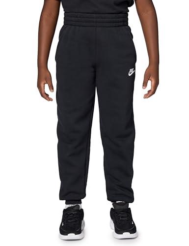 Nike Club FLC Hbr Pantaloni Track Nero/Bianco Bambino