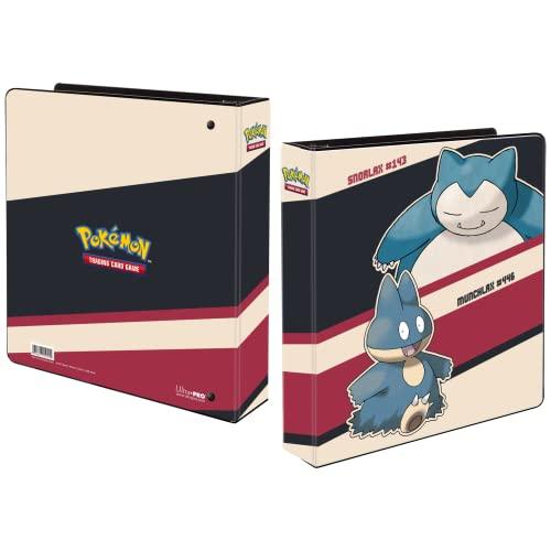 Ultra PRO - Raccoglitore per album Pokémon Snorlax e Munchlax da 5,1 cm, raccoglitore a 3 anelli, perfetto per proteggere grandi collezioni di carte da collezione, carte collezionabili e carte da