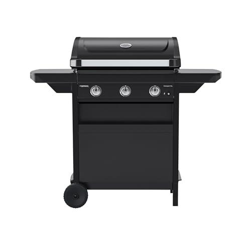 Barbecue a Gas con 3 Bruciatori e Tavolini Pieghevoli