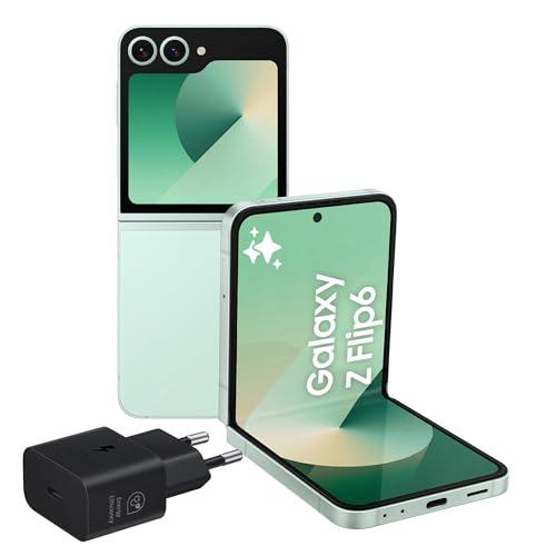 Samsung Galaxy Z Flip6 Mint 256GB - Smartphone Pieghevole AI con Caricatore Incluso