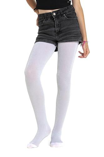 Gi&Gi Collant coprenti glitterati 70 denari da bambina - Bianco
