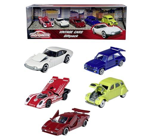 Majorette Giftpack Vintage Cars - 5 Modellini Auto d'Epoca