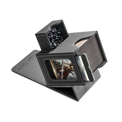 Mage Tech Scatola Porta Carte MTG Commander - Nero/Grigio