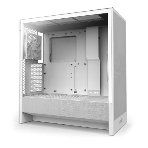 NZXT H5 Flow Bianco - Case Mid-Tower ATX per Gaming ad Alto Flusso d'Aria