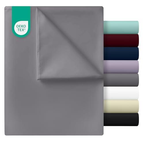 Utopia Bedding - Lenzuolo piano sopra senza elastico - Matrimoniale Grigio