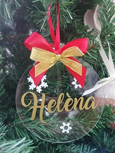 Palla Piatta Personalizzata per Albero di Natale - Decorazione Natalizia Unica