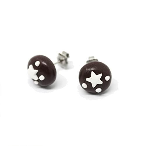 Orecchini Pan di Stelle Artigianali in Fimo Anallergico