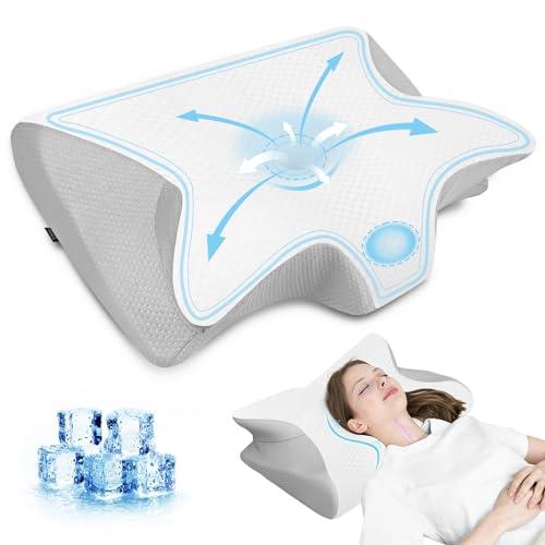 Cuscino Cervicale Ortopedico HOMCA 2 in 1 in Memory Foam