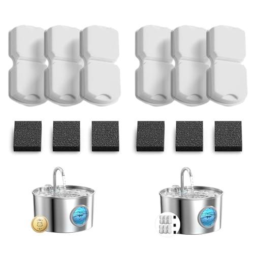 Kit di Filtri di Ricambio per Fontana d'Acqua per Gatti GIOTOHUN (12 filtri)