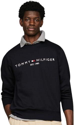 Tommy Hilfiger Felpa Uomo Logo Blu Desert Sky