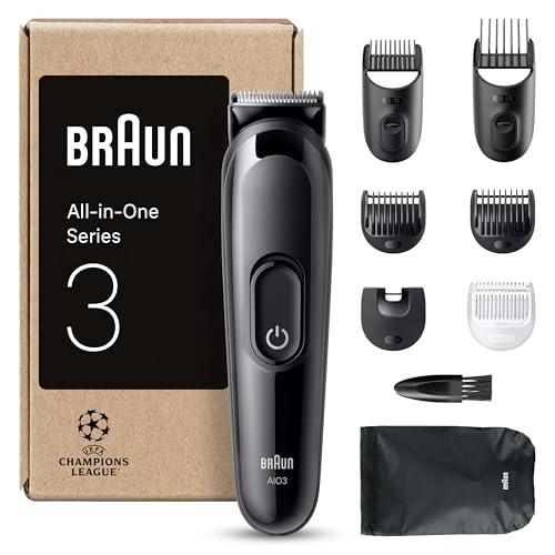 Braun All-In-One Series 3 AIO3545 - Rifinitore Multifunzione 8-in-1 per Barba e Capelli