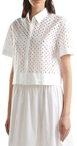 United Colors of Benetton Camicia in Cotone Sangallo Boxy Fit