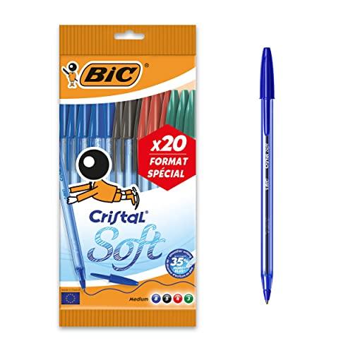 BIC Cristal Soft Special Edition - Set da 20 Penne a Sfera