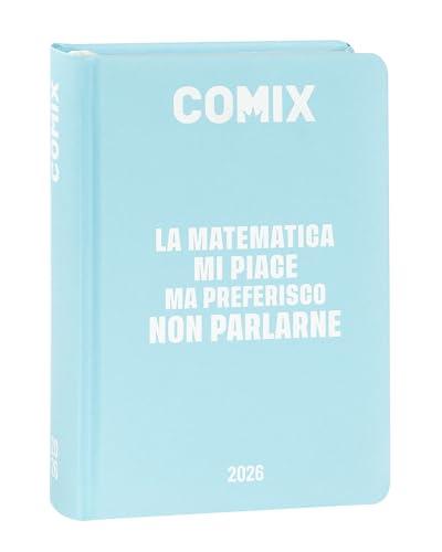 COMIX - Diario Giornaliero 16 Mesi Azzurro 2025-2026