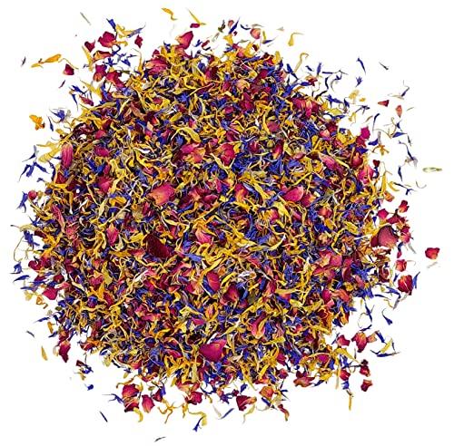Miscela di Fiori Primaverili Commestibili - Rosa, Fiordaliso e Calendula - 10g