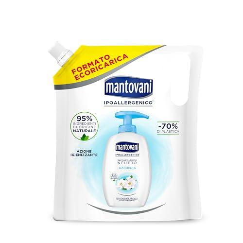 Mantovani Sapone Liquido Mani Neutro Ipoallergenico Gardenia Ecoricarica 750ml