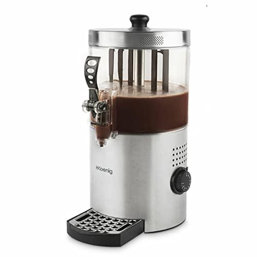 H.Koenig SHK800 Dispenser Cioccolata Calda Professionale in Acciaio Inox