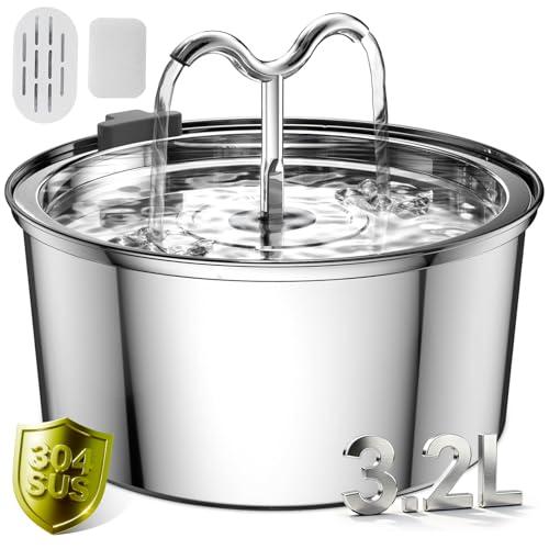 DOOOB Fontanella Automatica in Acciaio Inox per Gatti e Cani di Piccola Taglia